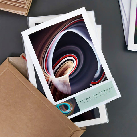 whirlpools of infinity - greeting card pack